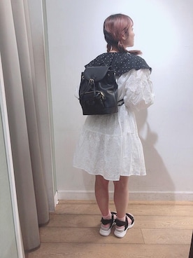 マジェスティックレゴン名古屋近鉄店スタッフさん（レディース・152cm）の春コーディネート