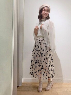 マジェスティックレゴン名古屋近鉄店スタッフさん（レディース・152cm）の夏コーディネート
