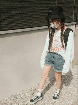 「アイテム（帽子）」を使った、hinarinoiさん（キッズ・138cm・10代）の春コーディネート