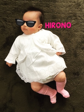 「60cm」｜「アイテム（ワンピース/ドレス）」を使った、hironoさん（キッズ・60cm）の冬コーディネート