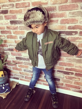 Aobaさん(キッズ・90cm)の冬コーディネート
