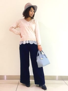 Chisaさん（レディース・154cm）の冬コーディネート