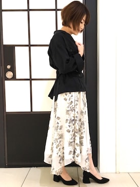 「laboratory work（ラボラトリーワーク）のアイテム（ジャケット/アウター）」を使った、Chisaさん（レディース・154cm）の夏コーディネート