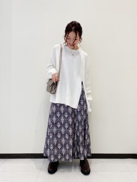 「PAGEBOY（ページボーイ）のハクミニショルダーBAG（ショルダーバッグ）」を使った、Chisaさん（レディース・154cm）の秋コーディネート