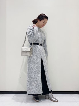 「PAGEBOY（ページボーイ）のハクミニショルダーBAG（ショルダーバッグ）」を使った、Chisaさん（レディース・154cm）の冬コーディネート