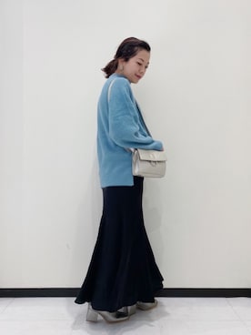 「PAGEBOY（ページボーイ）のハクミニショルダーBAG（ショルダーバッグ）」を使った、Chisaさん（レディース・154cm）の冬コーディネート