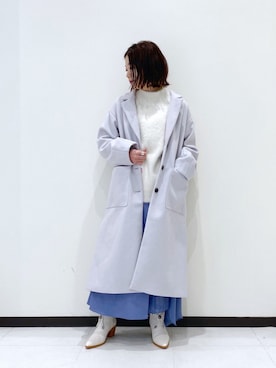 「PAGEBOY」｜「アイテム（ダウンジャケット/コート）」を使った、Chisaさん（レディース・154cm）の冬コーディネート