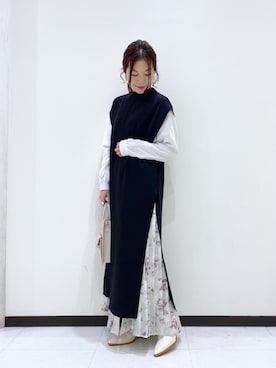 Chisaさん(レディース・154cm)の冬コーディネート