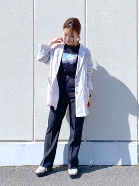 「PAGEBOY CORE」｜「アイテム（ジャケット/アウター）」を使った、Chisaさん（レディース・154cm）の春コーディネート