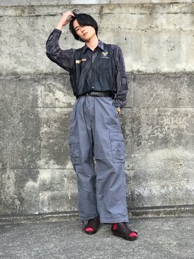 Levi S リーバイス のカーゴパンツを使ったメンズ人気ファッションコーディネート Wear