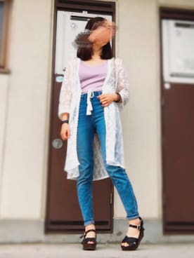 「SpRay（スプレイ）のアイテム（その他アウター）」を使った、yukikoさん（レディース・159cm）の春コーディネート