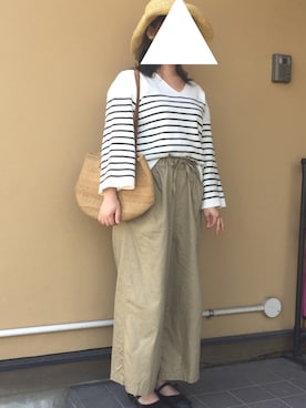 「アイテム（その他パンツ）」を使った、tiyさん（レディース・153cm）の春コーディネート