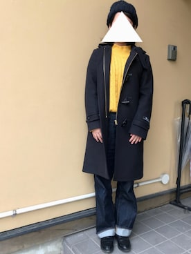 「ママファッション」｜「アイテム（ダッフルコート）」を使った、tiyさん（レディース・153cm）の冬コーディネート
