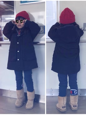 「DENIM DUNGAREE（デニムダンガリー）のアイテム（ジャケット/アウター）」を使った、こたっくさん（メンズ・177cm）の冬コーディネート