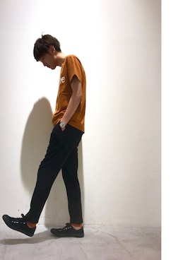 「CIAOPANIC TYPY（チャオパニックティピー）のアイテム（スニーカー）」を使った、こじまさん（メンズ・178cm）の春コーディネート