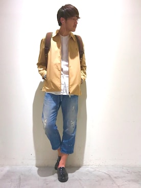 「Yves Saint Laurent（イヴサンローラン）のアイテム」を使った、こじまさん（メンズ・178cm）の春コーディネート