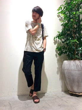 「パイル」｜「アイテム（その他）」を使った、こじまさん（メンズ・178cm）の夏コーディネート