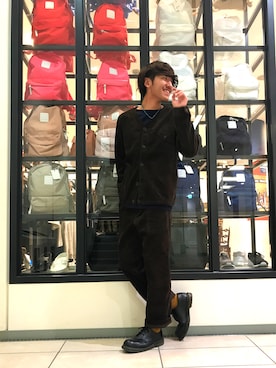 「CIAOPANIC TYPY（チャオパニックティピー）のアイテム（ノーカラージャケット）」を使った、こじまさん（メンズ・178cm）の秋コーディネート