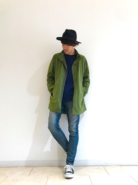 「oblekt（オブレクト）のアイテム（パンツ）」を使った、こじまさん（メンズ・178cm）の秋コーディネート