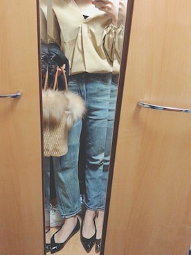 「COMPILATION（コンピレーション）のアイテム」を使った、makiさん（レディース・152cm）の春コーディネート