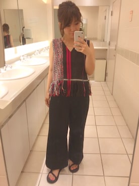 「アイテム（リング）」を使った、makiさん（レディース・152cm）の夏コーディネート