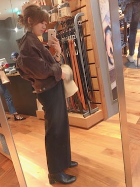 「COMPILATION（コンピレーション）のアイテム」を使った、makiさん（レディース・152cm）の秋コーディネート