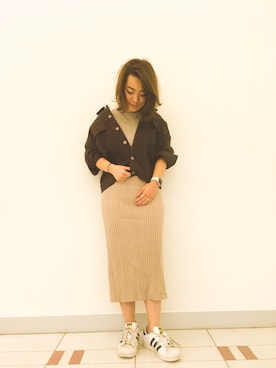 「DHOLIC（ディーホリック）のアイテム（その他）」を使った、makiさん（レディース・152cm）の秋コーディネート