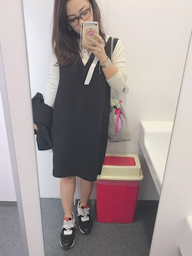 「rag & bone（ラグアンドボーン）のアイテム（ワンピース/ドレス）」を使った、makiさん（レディース・152cm）の秋コーディネート