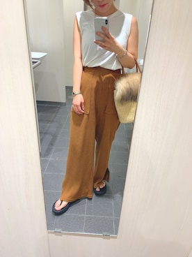 「COMPILATION（コンピレーション）のアイテム」を使った、makiさん（レディース・153cm）の夏コーディネート