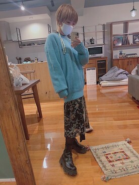 「rag & bone（ラグアンドボーン）のアイテム（スカート）」を使った、makiさん（レディース・152cm）の冬コーディネート