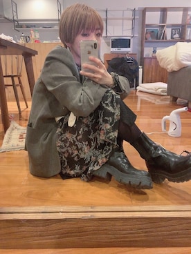 「rag & bone（ラグアンドボーン）のアイテム（スカート）」を使った、makiさん（レディース・152cm）の冬コーディネート
