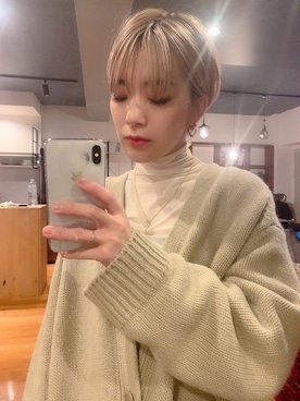 「All Blues（オールブルース）のアイテム」を使った、makiさん（レディース・152cm）の冬コーディネート