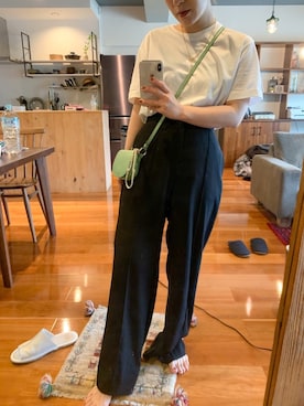 「JW Anderson（ジェイダブリューアンダーソン）のアイテム（財布/小物）」を使った、makiさん（レディース・152cm）の夏コーディネート