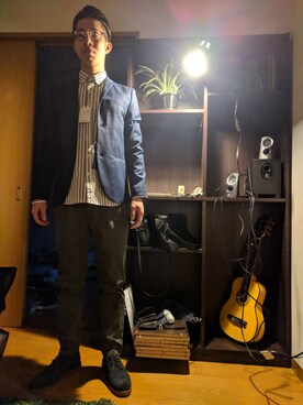 「H&M（エイチ・アンド・エム）のアイテム（ジャケット/アウター）」を使った、T.D.K.Cさん（メンズ・170cm・20代）の春コーディネート