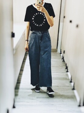 「MIXXO（ミッソ）のアイテム（パンツ）」を使った、Sakana さん（レディース・159cm）の夏コーディネート
