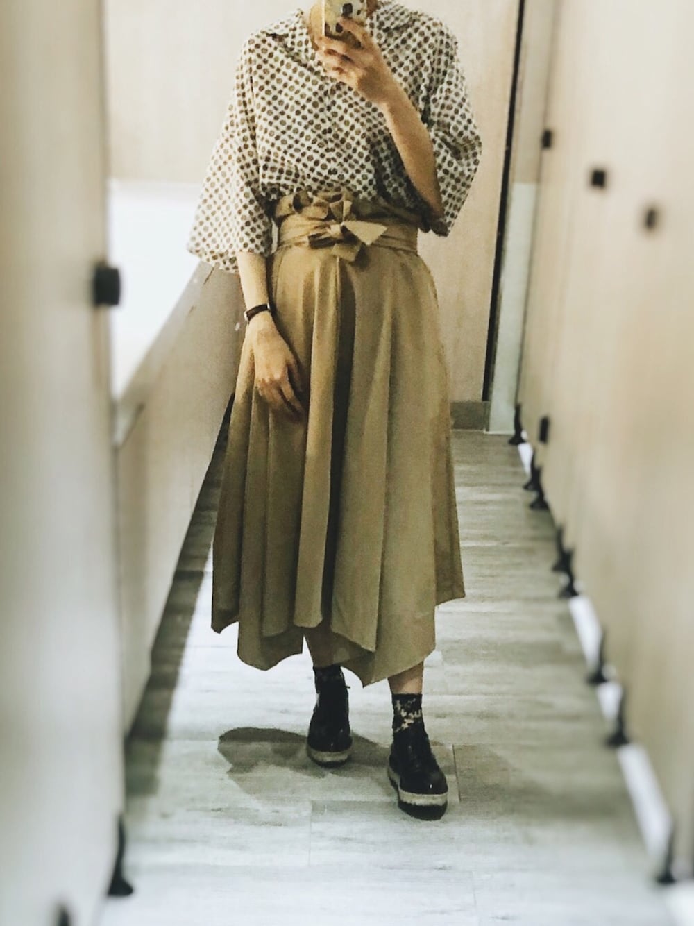 「JEANASiS、KBF+、靴下屋、シンプル、夏コーデ」｜「JEANASISのカイキンショートシャツSS（トップス、その他）」を使った、Sakana さん（レディース・159cm）の夏コーディネートの1枚目の写真