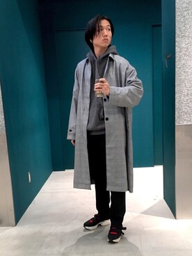 「koe（コエ）のアイテム（その他アウター）」を使った、🦋¥U🦋さん（メンズ・180cm）の秋コーディネート