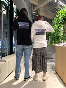 「ペアルック」｜「アイテム（その他）」を使った、🦋¥U🦋さん（レディース・155cm）の春コーディネート