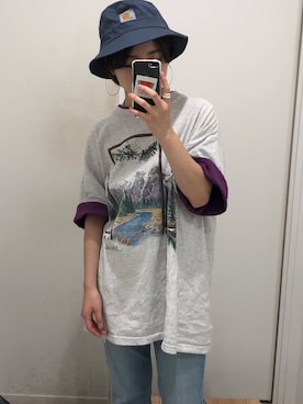 upaさん（レディース・152cm）の春コーディネート