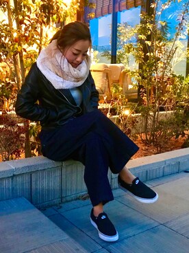 「NIKE（ナイキ）のアイテム（スリッポン）」を使った、Ⓜ︎ｉｓａｋｉさん（レディース・157cm）の冬コーディネート