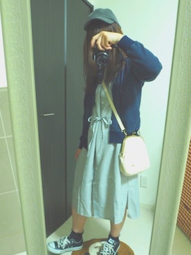 「CONVERSE（コンバース）のconverse（コンバース） ALL STAR OX（オールスターOX）（スニーカー）」を使った、ぽんさん（レディース・156cm）の春コーディネート