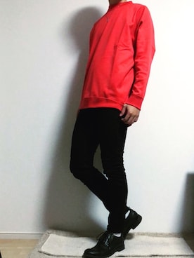 「DIESEL（ディーゼル）のアイテム（ドレスシューズ）」を使った、K Y O J Iさん（メンズ・171cm）の秋コーディネート