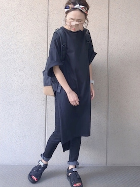 「JOURNAL STANDARD（ジャーナルスタンダード）のアイテム（チュニック）」を使った、𝚜𝚊𝚢𝚊さん（レディース・152cm）の夏コーディネート