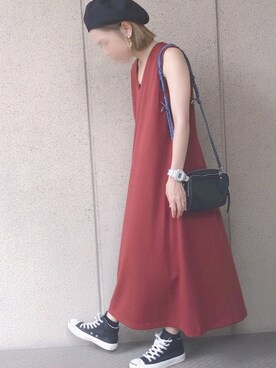 「FREAK'S STORE（フリークスストア）のアイテム（ハンチング/ベレー帽）」を使った、𝚜𝚊𝚢𝚊さん（レディース・152cm）の夏コーディネート