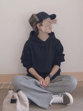 「14+（イチヨンプラス）のアイテム（トップス）」を使った、𝚜𝚊𝚢𝚊さん（レディース・152cm）の秋コーディネート