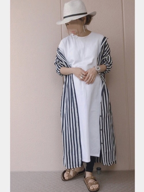 夏 Tシャツワンピース