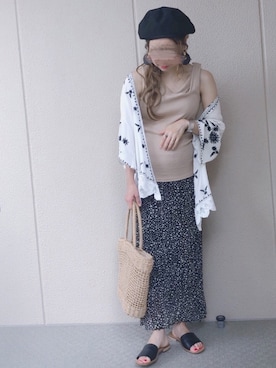 「Color（カラー）のアイテム」を使った、𝚜𝚊𝚢𝚊さん（レディース・153cm）の夏コーディネート