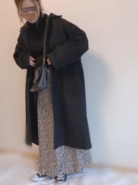 「CONVERSE（コンバース）のconverse（コンバース） ALL STAR OX（オールスターOX）（スニーカー）」を使った、𝚜𝚊𝚢𝚊さん（レディース・152cm）の冬コーディネート