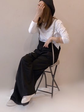 「FREAK'S STORE（フリークスストア）のアイテム（ハンチング/ベレー帽）」を使った、𝚜𝚊𝚢𝚊さん（レディース・152cm）の春コーディネート