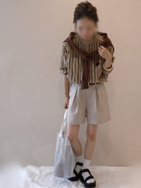 「こども ビームス（コドモビームス）のアイテム」を使った、𝚜𝚊𝚢𝚊さん（レディース・152cm）の春コーディネート